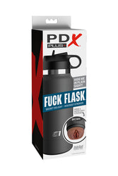 PDX - PDX Plus - Fuck Flask - Secret Delight Water Bottle Stroker - Brown/Grey - Stag Shop