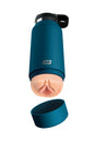 PDX - PDX Plus - Fuck Flask - Private Pleaser Water Bottle Stroker - Beige/Blue - Stag Shop