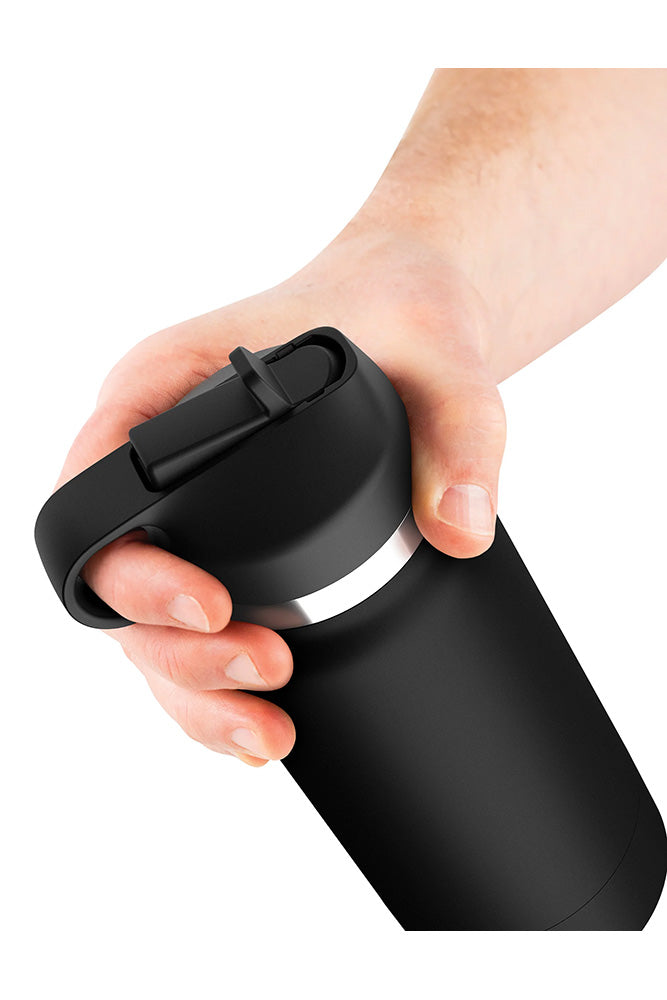 PDX - PDX Plus - Fap Flask - Thrill Seeker Water Bottle Stroker - Frost/Black - Stag Shop