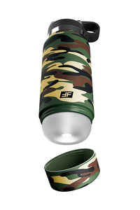 Thumbnail for PDX - PDX Plus - Fap Flask - Happy Camper Water Bottle Stroker - Frost/Camo - Stag Shop