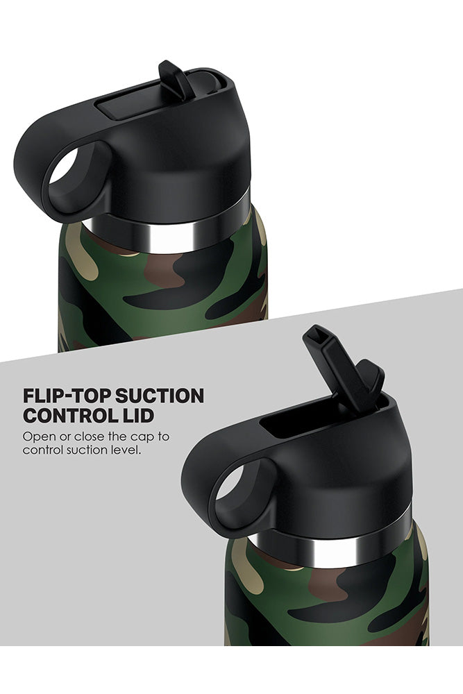 PDX - PDX Plus - Fap Flask - Happy Camper Water Bottle Stroker - Frost/Camo - Stag Shop