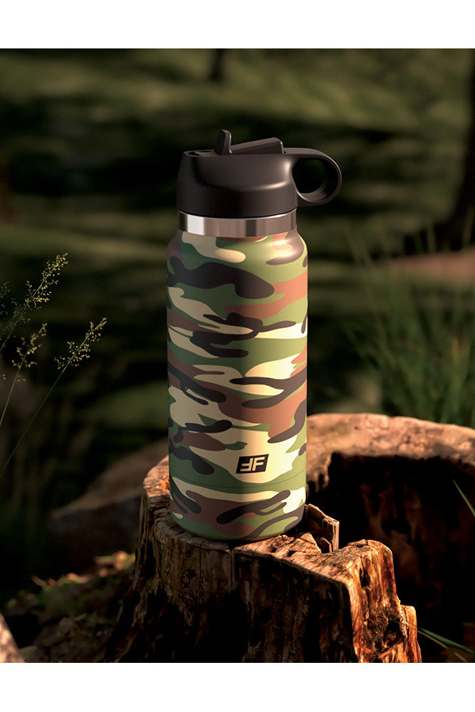 PDX - PDX Plus - Fap Flask - Happy Camper Water Bottle Stroker - Frost/Camo - Stag Shop