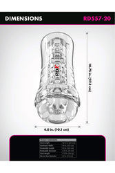 PDX - ViewTube Plus See-Thru EZ-Grip Stroker - Stag Shop