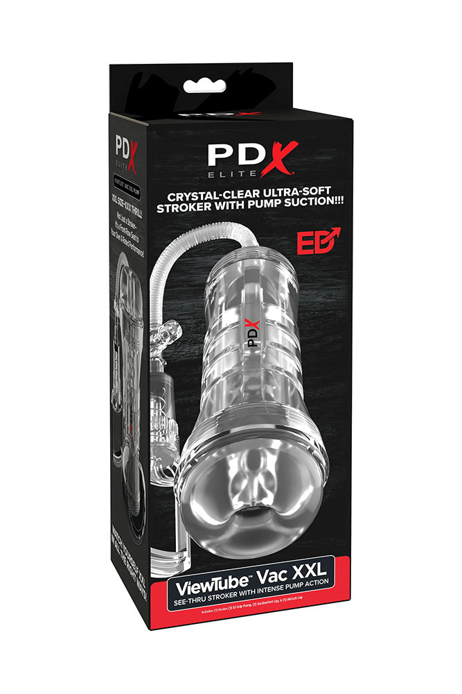 PDX - ViewTube Vac XXL Pump See-Thru EZ-Grip Pump Stroker - Stag Shop
