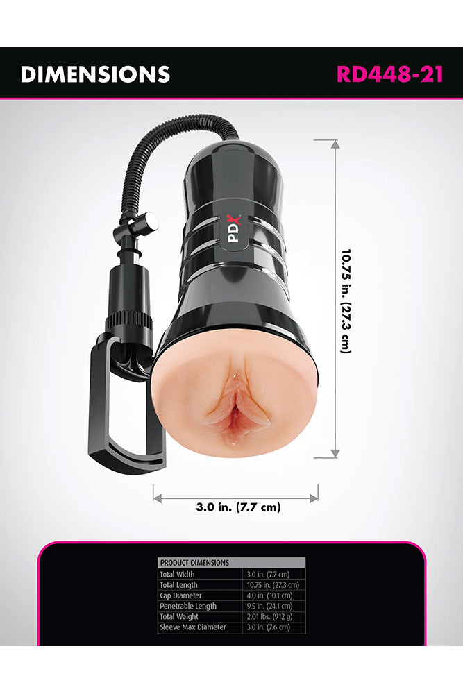 PDX - Wet Pussies - Super Sucker XXL Self-Lubricating Stroker - Stag Shop