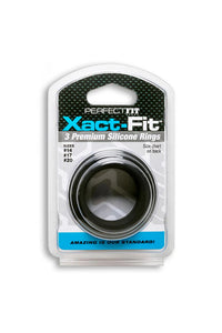 Thumbnail for Perfect Fit - Xact Fit Premium Cock Ring 3 PC Set - Stag Shop