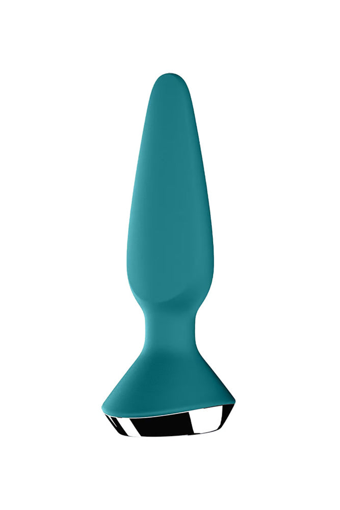 Satisfyer - Plug-ilicious 1 - Vibrating Bluetooth Anal Plug - Petrol - Stag Shop