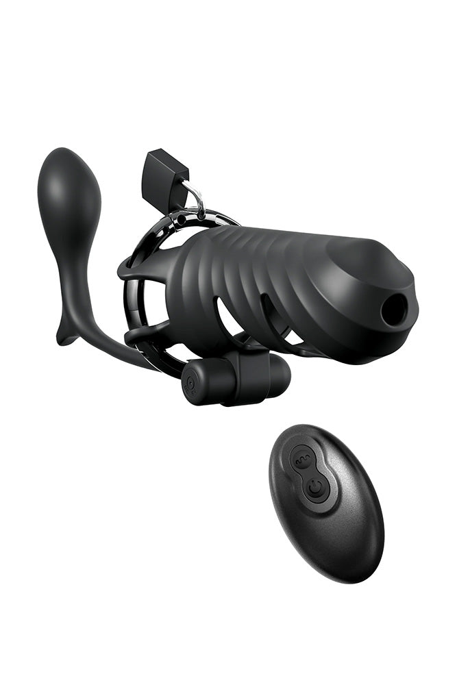 Pipedream - Fantasy C-Ringz - Remote-Controlled Vibrating Cock Blocker with Ass-Gasm Plug - Stag Shop