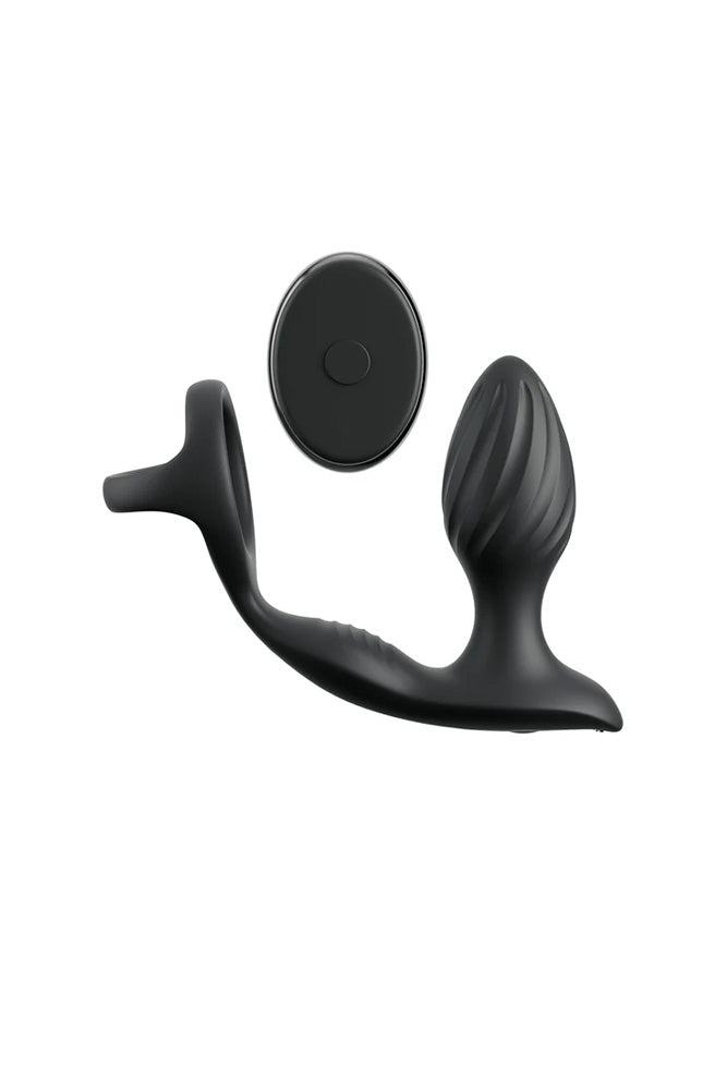 Pipedream - Anal Fantasy Elite - Ass-Gasm Gyro-Milk Pro Remote Control Anal Plug - Stag Shop