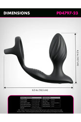 Pipedream - Anal Fantasy Elite - Ass-Gasm Gyro-Milk Pro Remote Control Anal Plug - Stag Shop