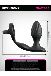 Thumbnail for Pipedream - Anal Fantasy Elite - Ass-Gasm Gyro-Milk Pro Remote Control Anal Plug - Stag Shop