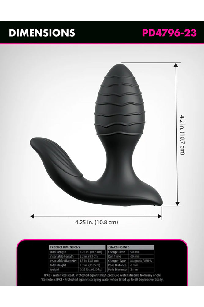 Pipedream - Anal Fantasy Elite - Gyro-Milk Pro Remote Control Anal Plug - Stag Shop