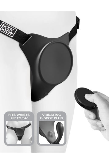 Pipedream - Body Dock G-Spot Pro Strap On Harness - Black - Stag Shop