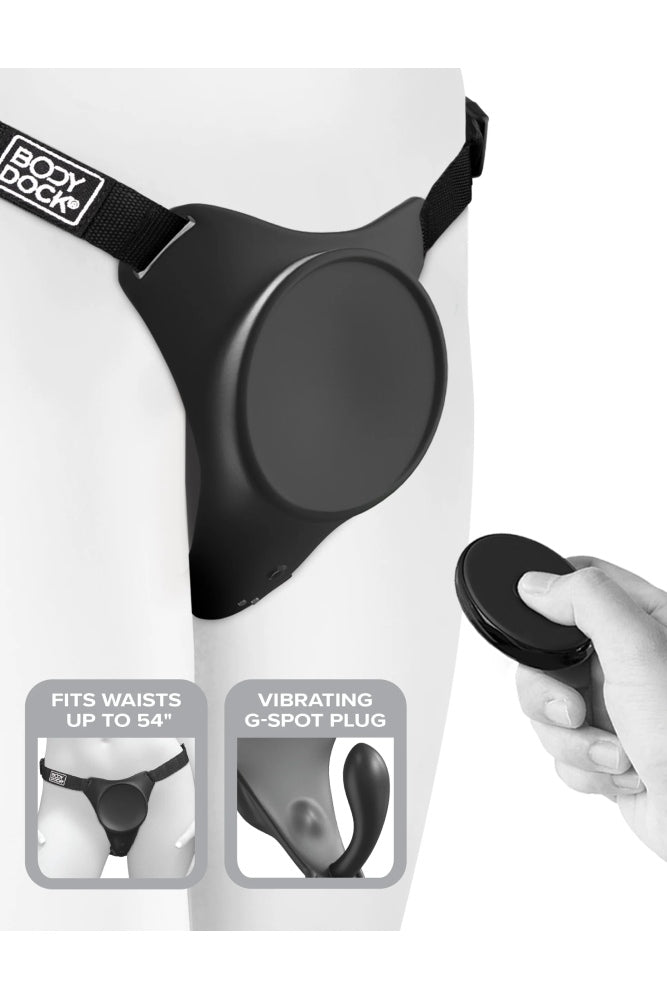 Pipedream - Body Dock G-Spot Pro Strap On Harness - Black - Stag Shop