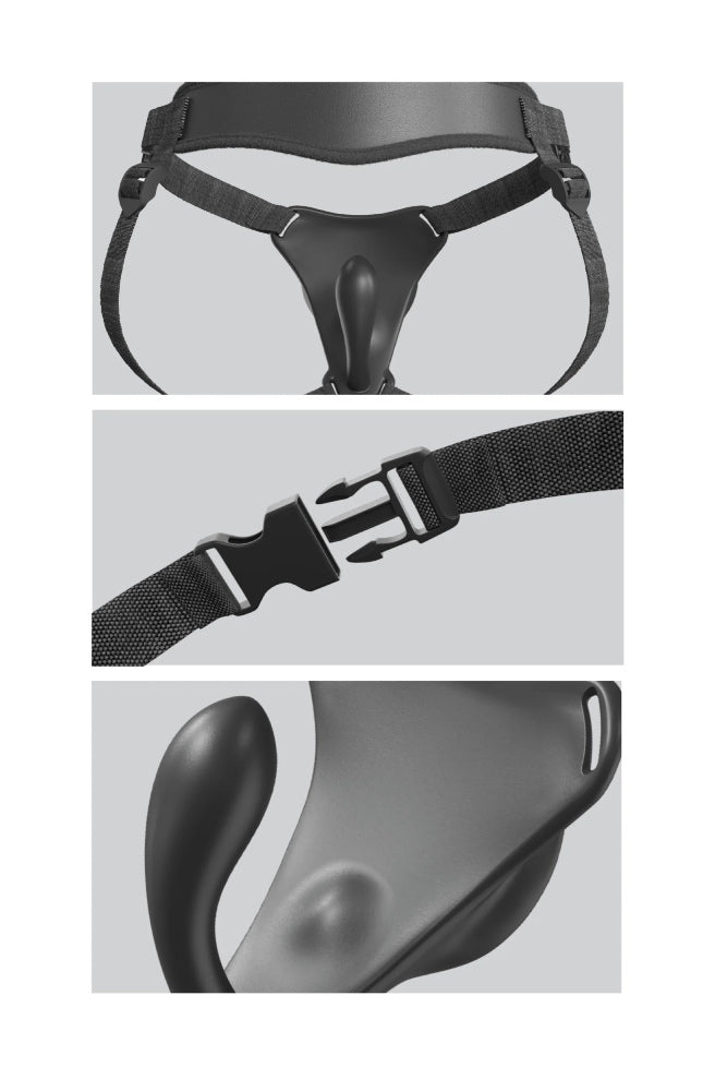 Pipedream - Body Dock G-Spot Pro Strap On Harness - Black - Stag Shop