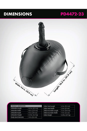 Pipedream - Fetish Fantasy - Body Dock Inflatable Love Ball With 6