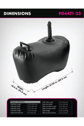 Pipedream - Fetish Fantasy - Body Dock Inflatable Love Seat With 8