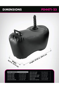 Thumbnail for Pipedream - Fetish Fantasy - Body Dock Inflatable Love Seat With 8
