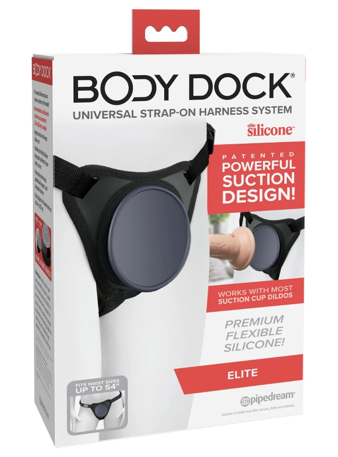 Pipedream - Body Dock Elite Strap On Harness - Black - Stag Shop
