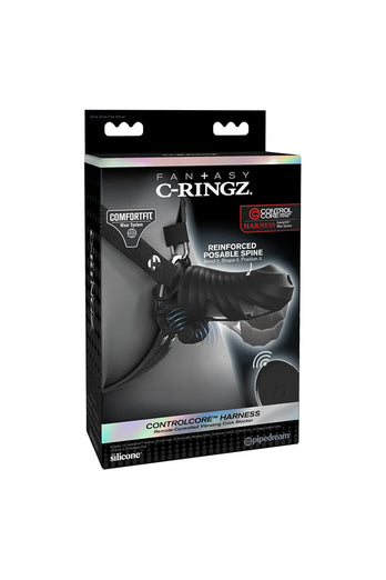 Pipedream - Fantasy C-Ringz - ControlCore Harness Remote-Controlled Vibrating Cock Blocker - Stag Shop