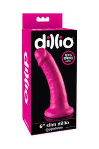 Thumbnail for Pipedream - Dillio - Slim Realistic Dildo - 6 inch - Pink - Stag Shop