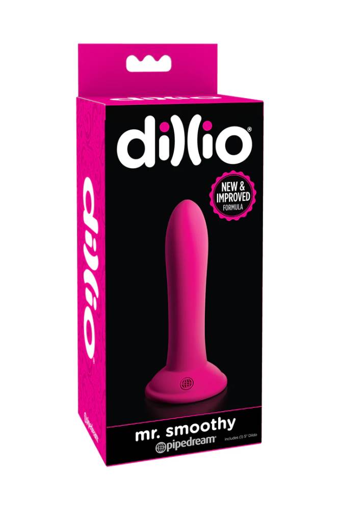 Pipedream - Dillio - Mr Smoothy Beginner Dildo - 5 inch - Pink - Stag Shop