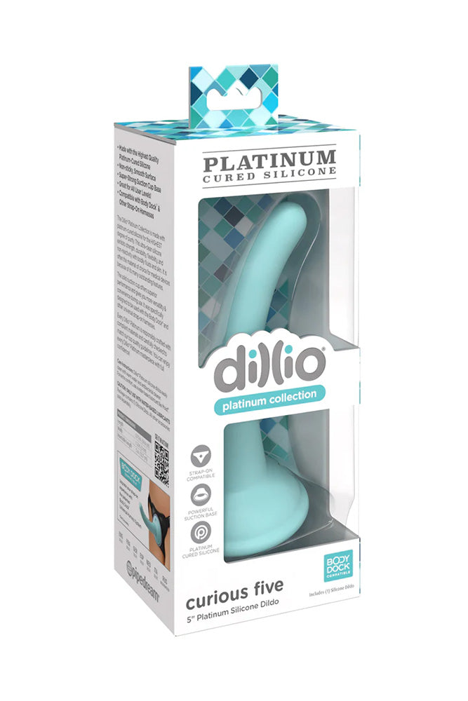 Pipedream - Dillio Platinum Silicone - 5 Inch Curious Five Dildo - Stag Shop