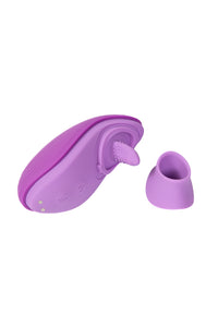 Thumbnail for Pipedream - Fantasy For Her - Her Silicone Fun Tongue Warming Tongue Vibrator - Purple