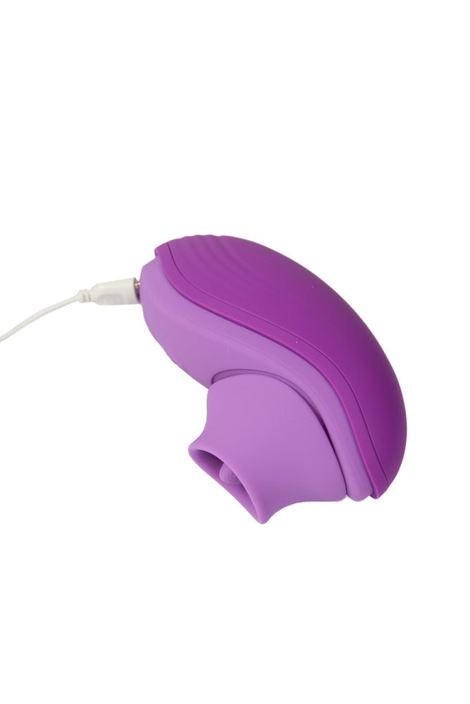 Pipedream - Fantasy For Her - Her Silicone Fun Tongue Warming Tongue Vibrator - Purple - Stag Shop