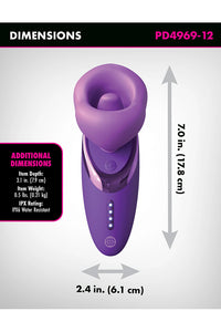 Thumbnail for Pipedream - Fantasy For Her - Pleasure Sucker Licking & Sucking Vibrator - Stag Shop