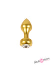Pipedream - Fetish Fantasy Gold - Mini Luv Butt Plug - Gold - Stag Shop