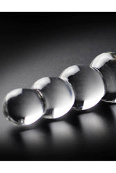 Pipedream - Icicles - No. 2 - Beaded Glass Dildo - Clear - Stag Shop