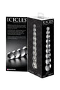 Pipedream - Icicles - No. 2 - Beaded Glass Dildo - Clear - Stag Shop