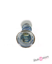 Pipedream - Icicles - No. 5 - Textured Curved Glass Dildo - Clear/Blue - Stag Shop