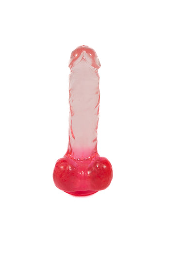 Pipedream - King Cock - 6 inch Clear Realistic Cock with Balls - Pink - Stag Shop