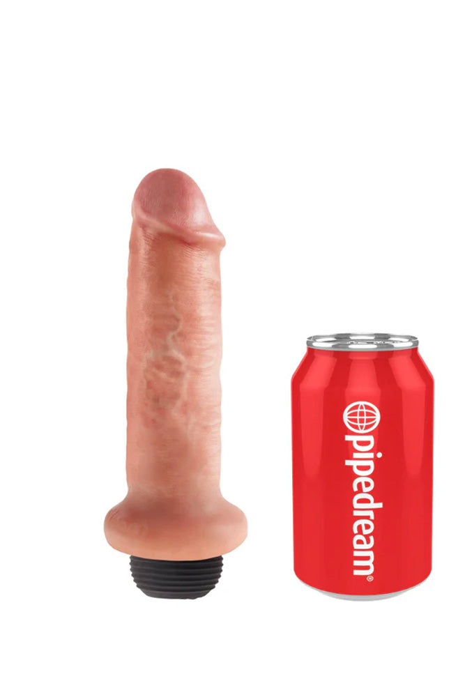 Pipedream - King Cock - Squirting Realistic Cock - 6 inch - Beige - Stag Shop