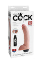 Pipedream - King Cock - Squirting Realistic Cock with Balls - 9 inch - Beige - Stag Shop