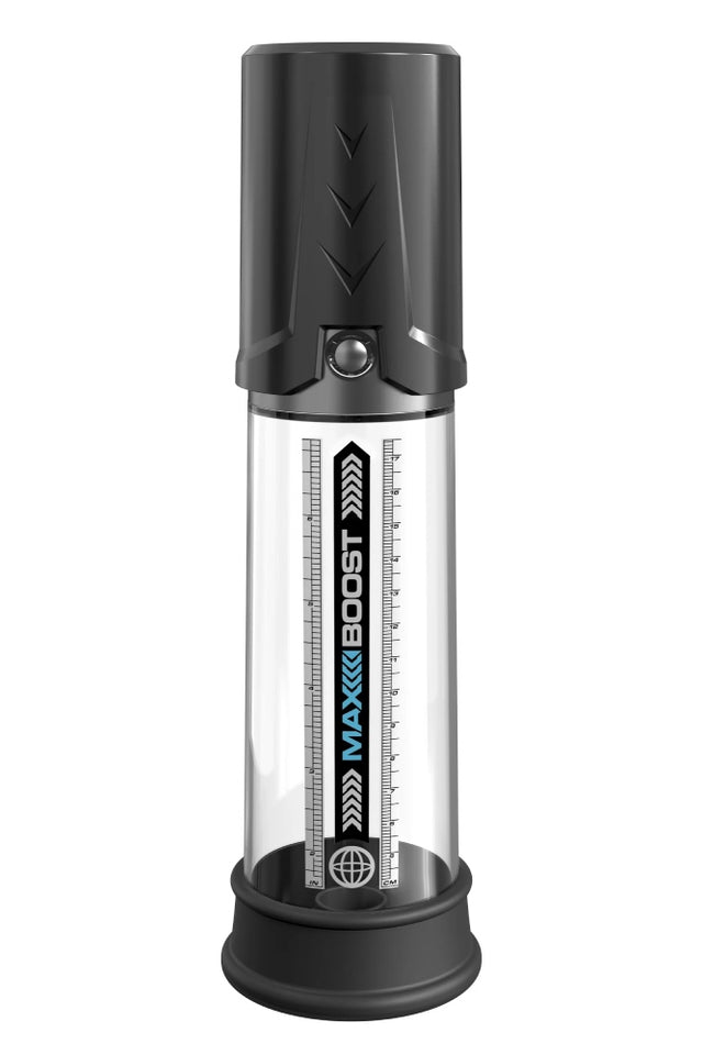 Pipedream Pump Worx Max Boost Penis Pump Black Clear