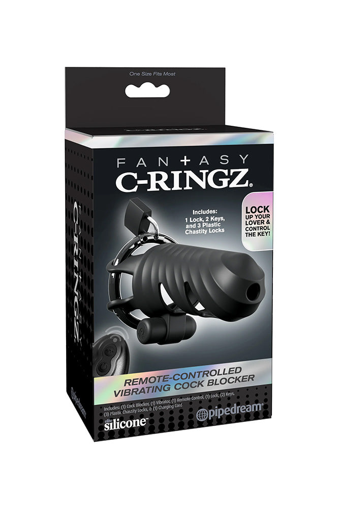 Pipedream - Fantasy C-Ringz - Remote-Controlled Vibrating Cock Blocker - Stag Shop