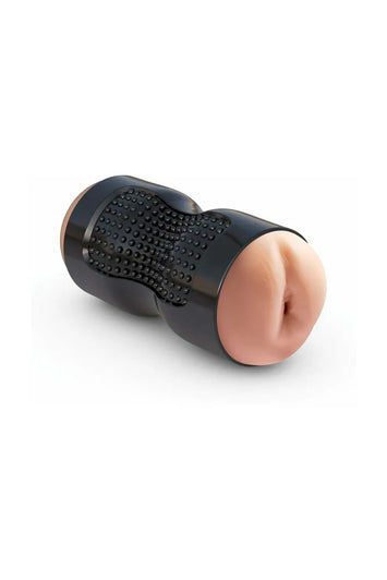 Pipedream Extreme - Tight Grip Pussy & Ass Masturbator - Beige/Black - Stag Shop