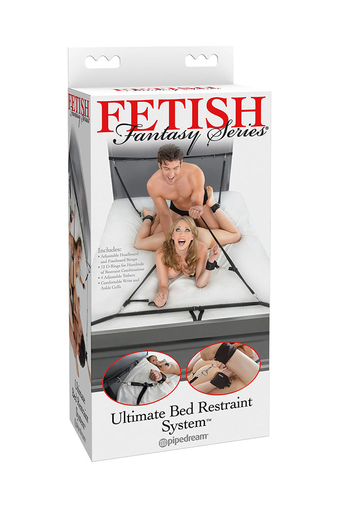 Pipedream - Fetish Fantasy - Ultimate Bed Restraint System - Black