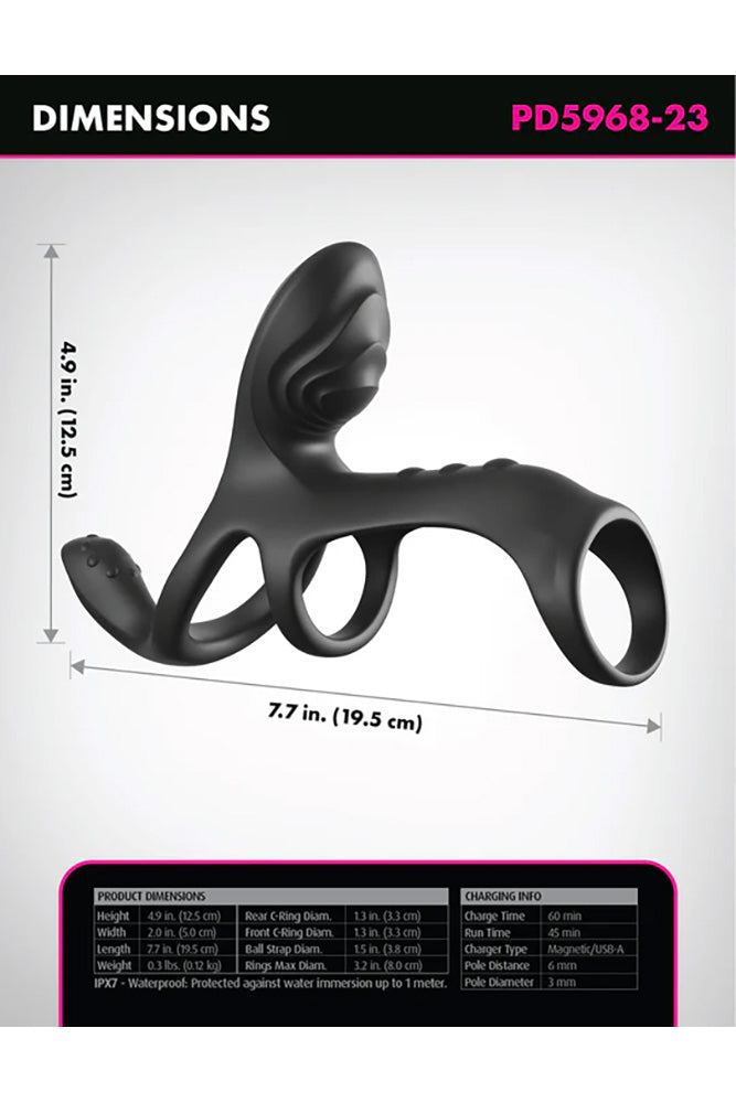 Pipedream - Fantasy C-Ringz - Ultimate Vibrating Couples Cage Max - Stag Shop