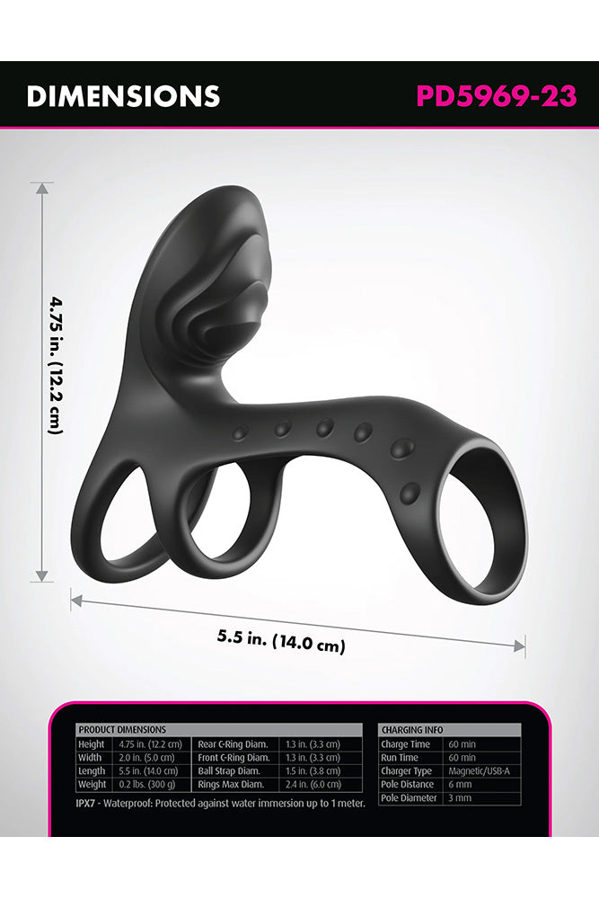 Pipedream - Fantasy C-Ringz - Ultimate Vibrating Couples Cage Pro - Stag Shop