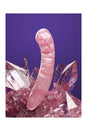 Biird - Pixii Rose Quartz Crystal Petite Curved Dildo - Pink - Stag Shop