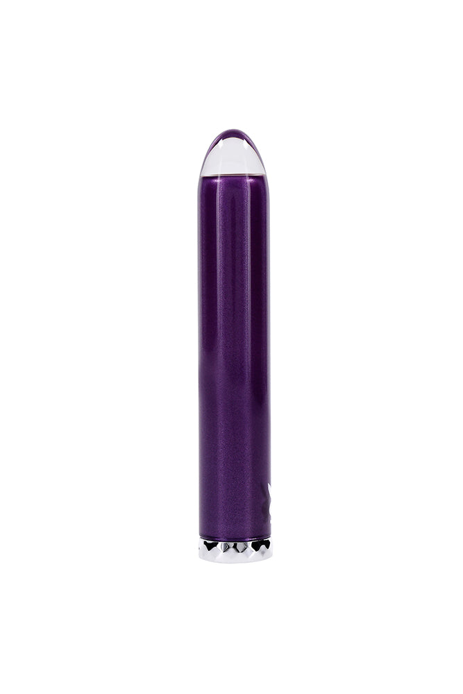 Playboy - Amethyst Glass Tip Bullet Vibrator - Purple