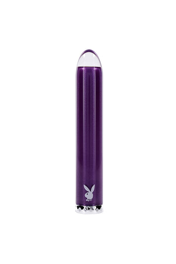 Playboy - Amethyst Glass Tip Bullet Vibrator - Purple - Stag Shop