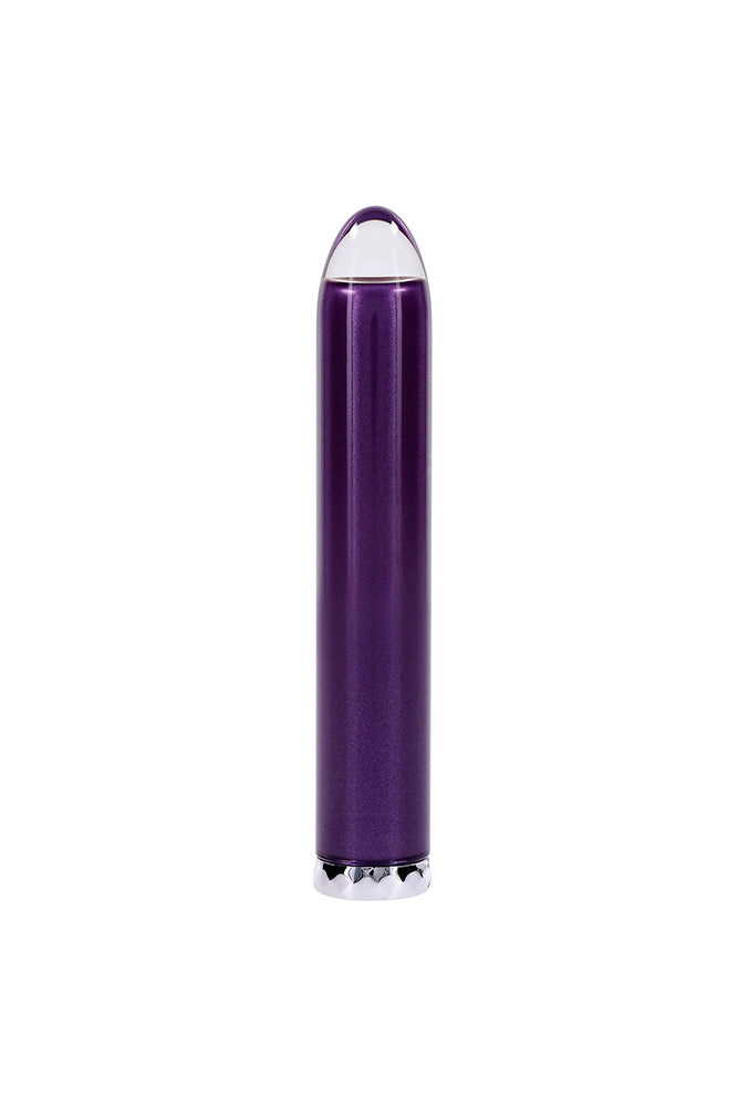 Playboy - Amethyst Glass Tip Bullet Vibrator - Purple
