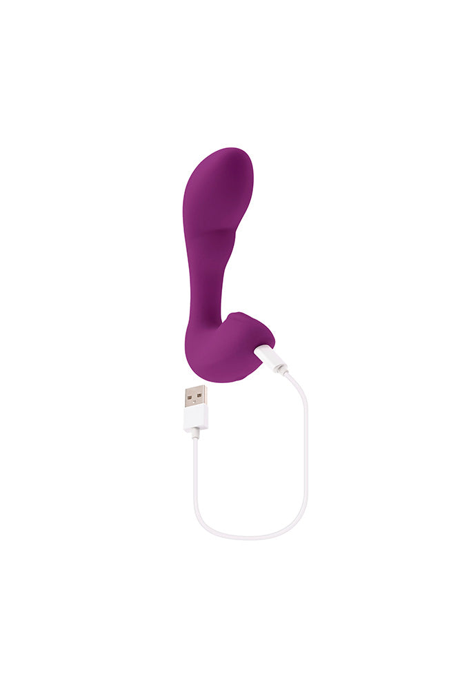 Playboy - Arch Stroking Motion G-Spot Vibrator - Purple - Stag Shop