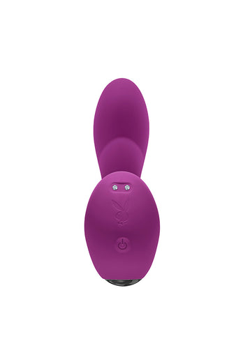 Playboy - Arch Stroking Motion G-Spot Vibrator - Purple - Stag Shop