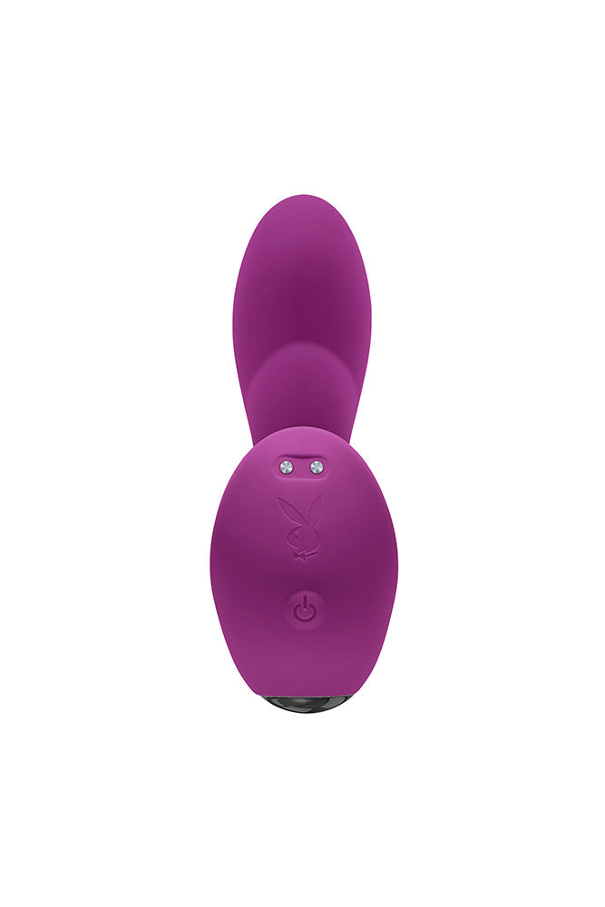 Playboy - Arch Stroking Motion G-Spot Vibrator - Purple - Stag Shop